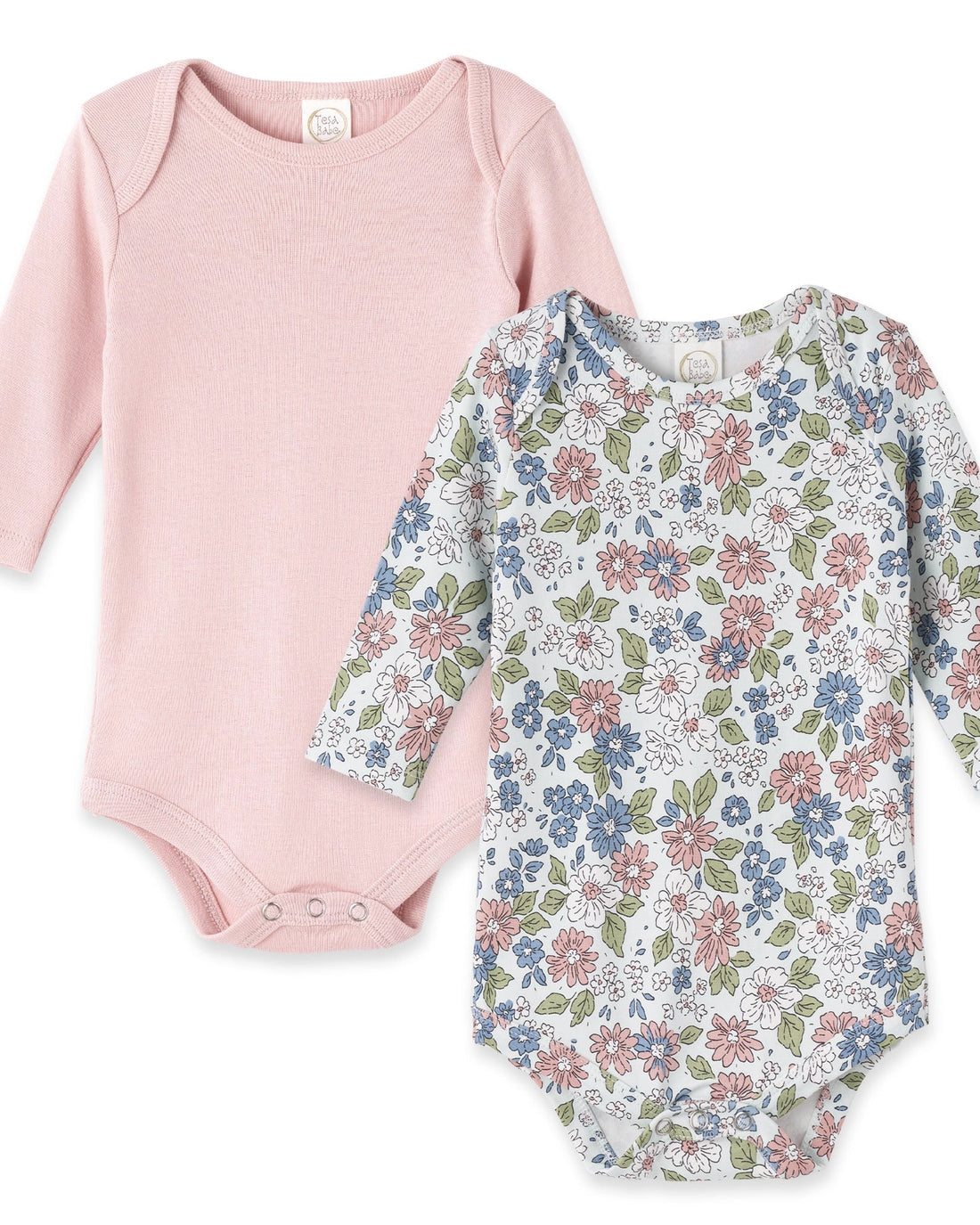 BABYGIRL FLORAL ONESIES - SET OF 2