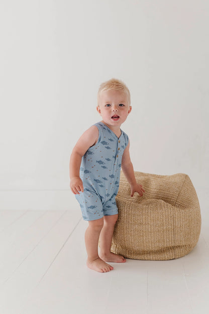 FISH SLEEVELESS ROMPER