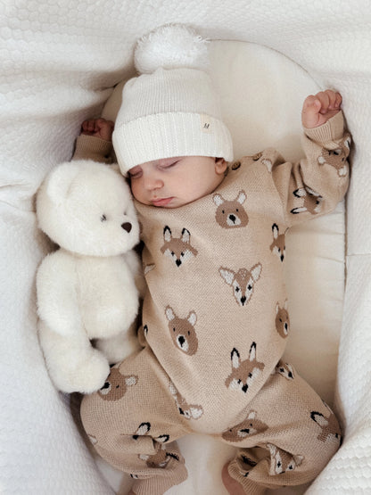 WOODLAND JACQUARD JUMPSUIT