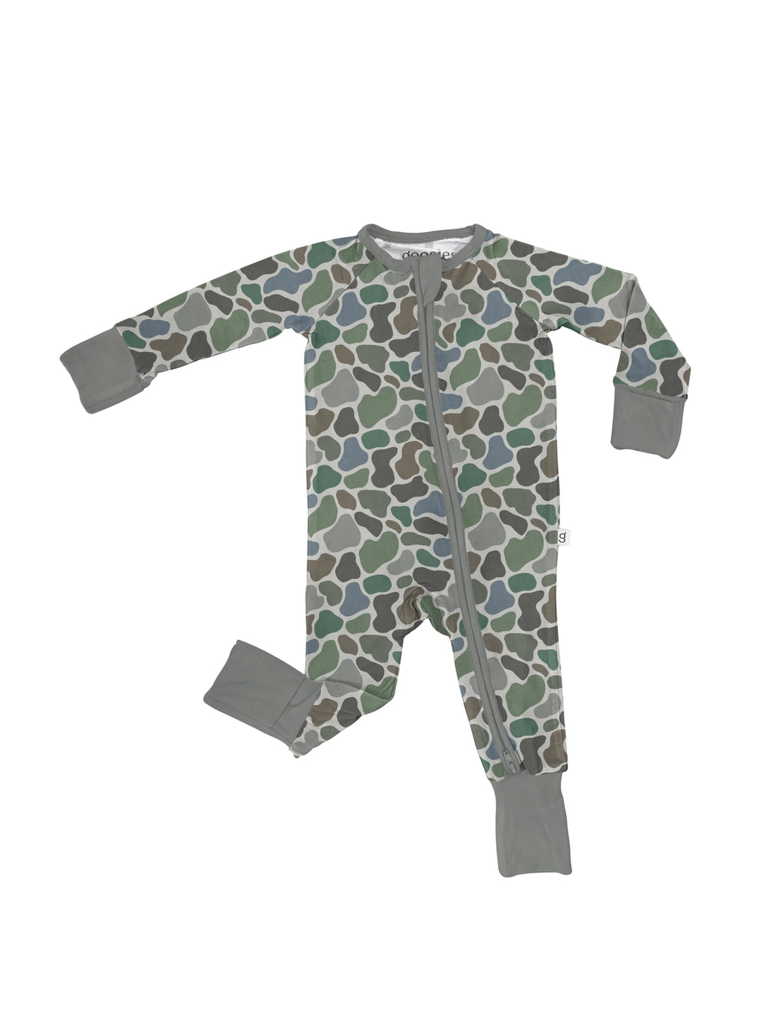 PEBBLE CAMO ZIP CONVERTIBLE ROMPER