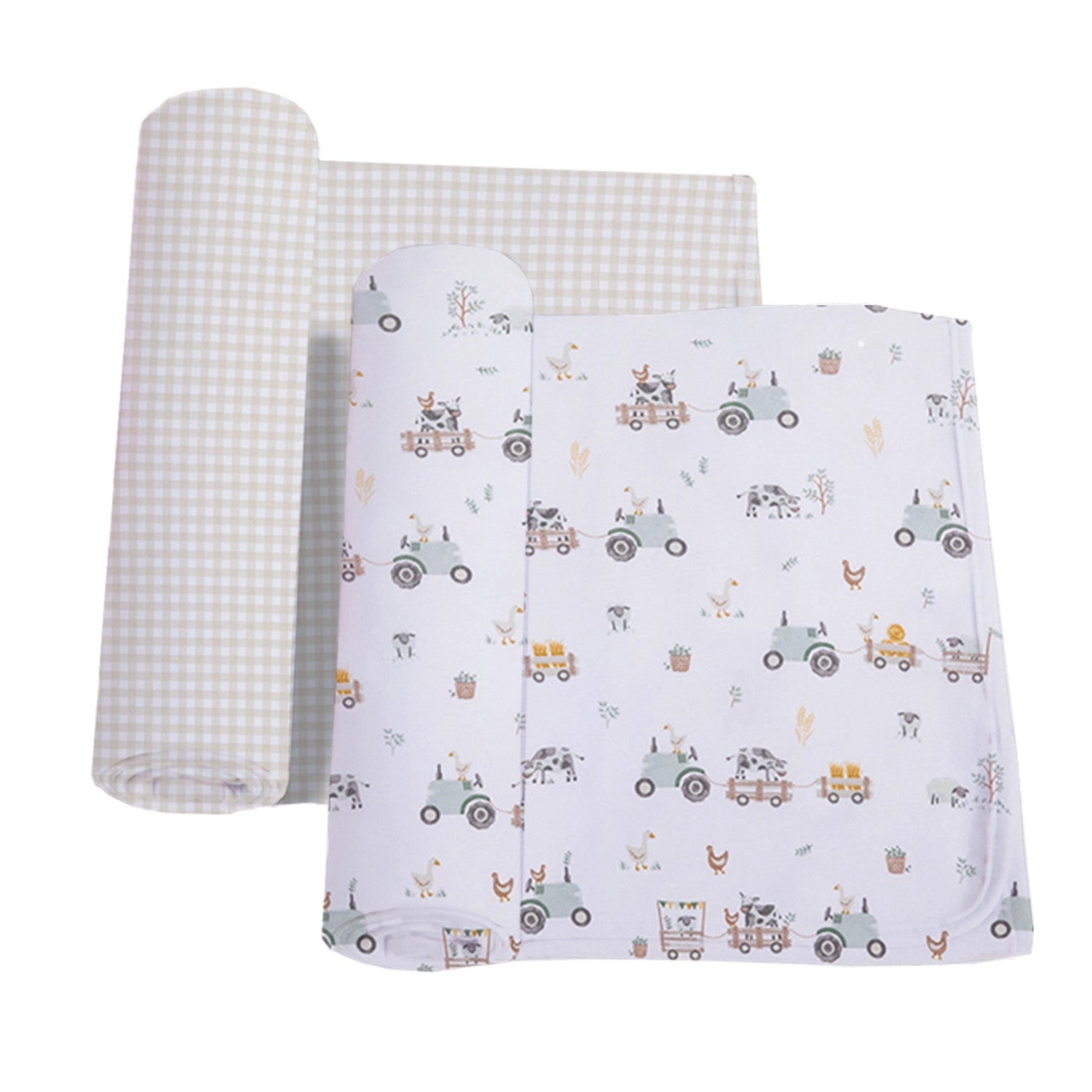 TRACTOR RIDE JERSEY SWADDLE - 2 PACK
