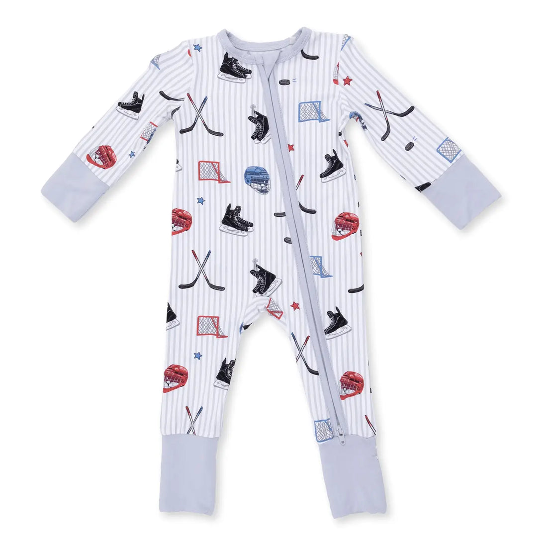 HOCKEY STRIPE CONVERTIBLE ROMPER