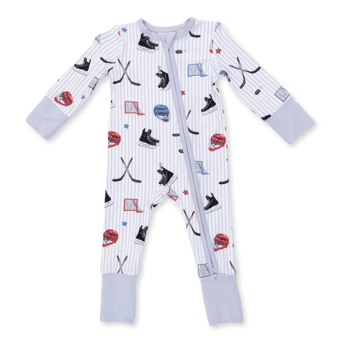 HOCKEY STRIPE CONVERTIBLE ROMPER