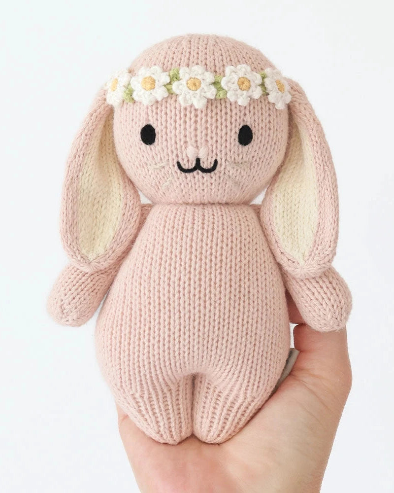 CROCHET ROSE BABY BUNNY