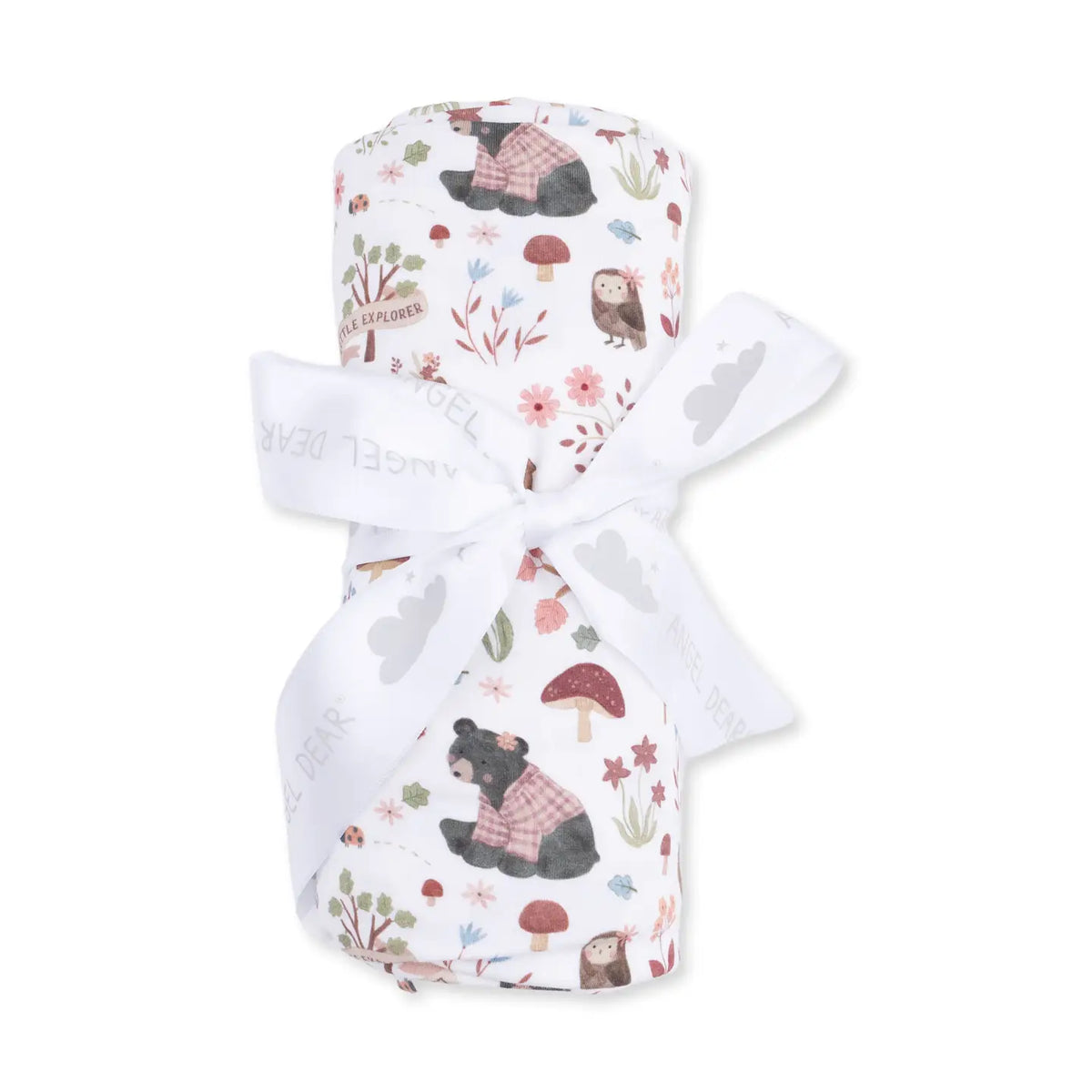 SWADDLE BLANKET - PINK SOUTHERN WOODLAND