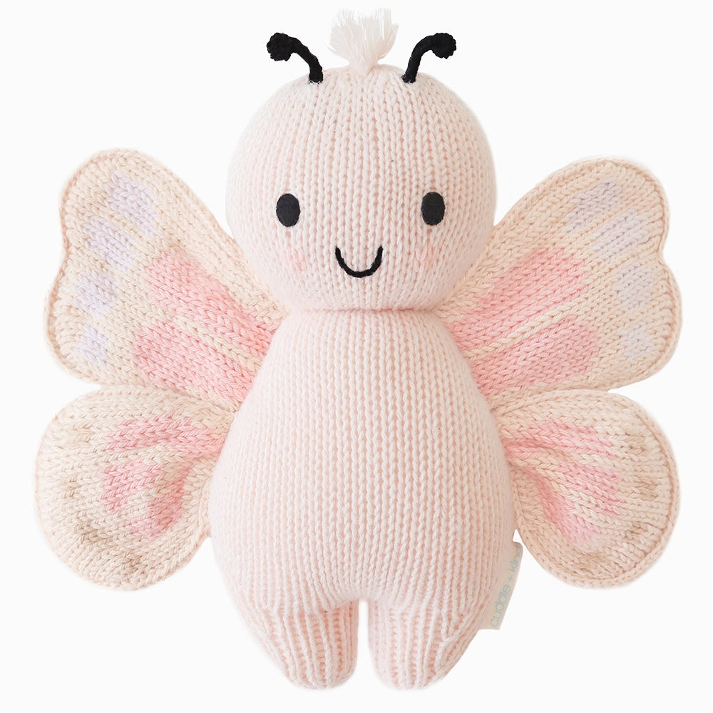 CHOCHET BABY BUTTERFLY - PALE PINK