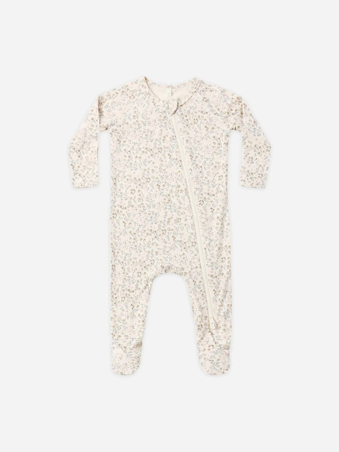 BAMBOO ZIP FOOTIE - BLOOM