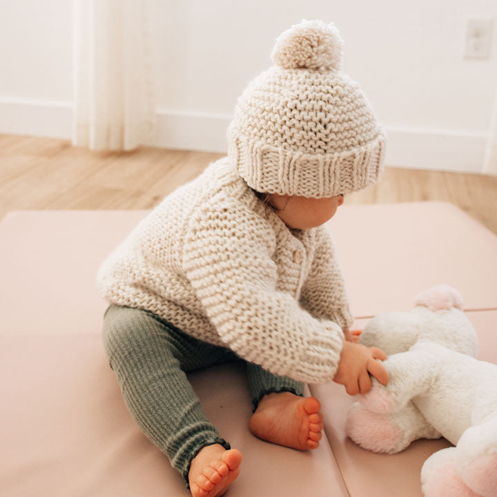 NATURAL CARDIGAN SWEATER
