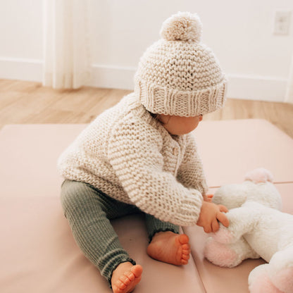 NATURAL CARDIGAN SWEATER