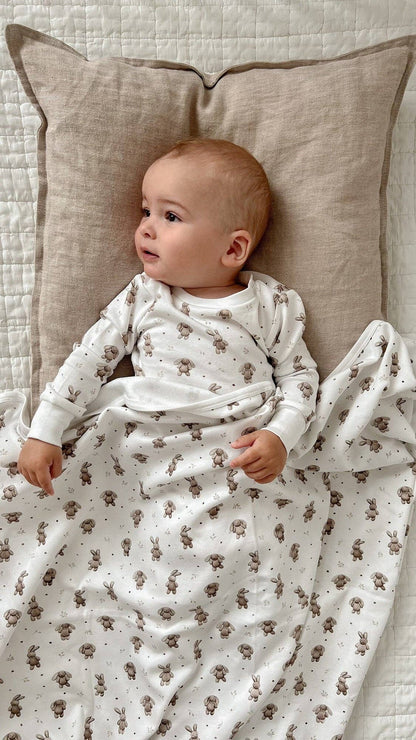 BUNNY SHADOW ORGANIC COTTON BLANKET