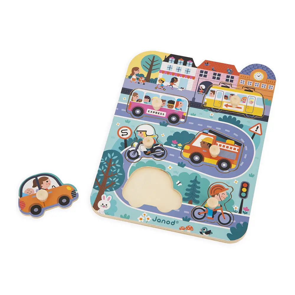 PEG PUZZLE -  IN THE TOWN