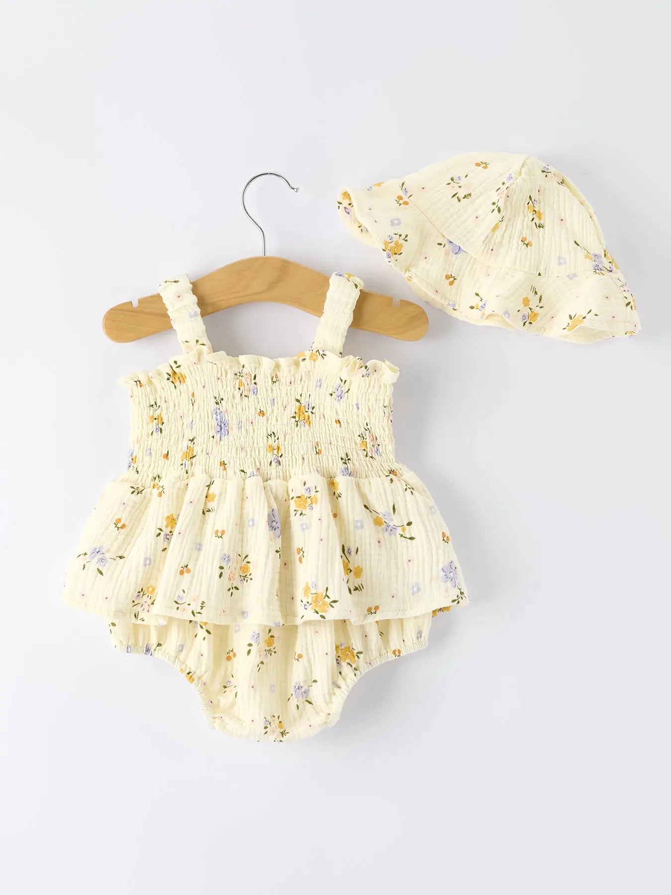 BUTTERCUP ROMPER AND HAT SET