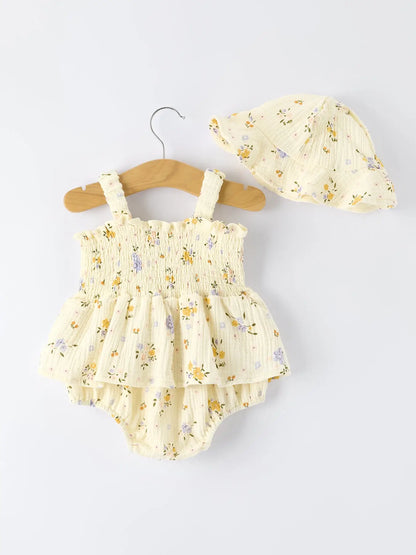 BUTTERCUP ROMPER AND HAT SET