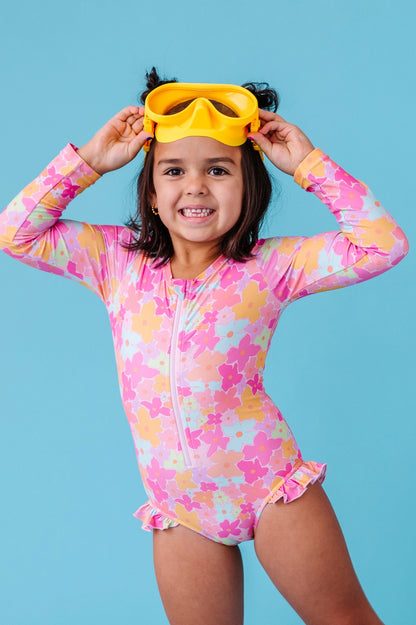 BLOSSOM ONE PIECE RASH GUARD