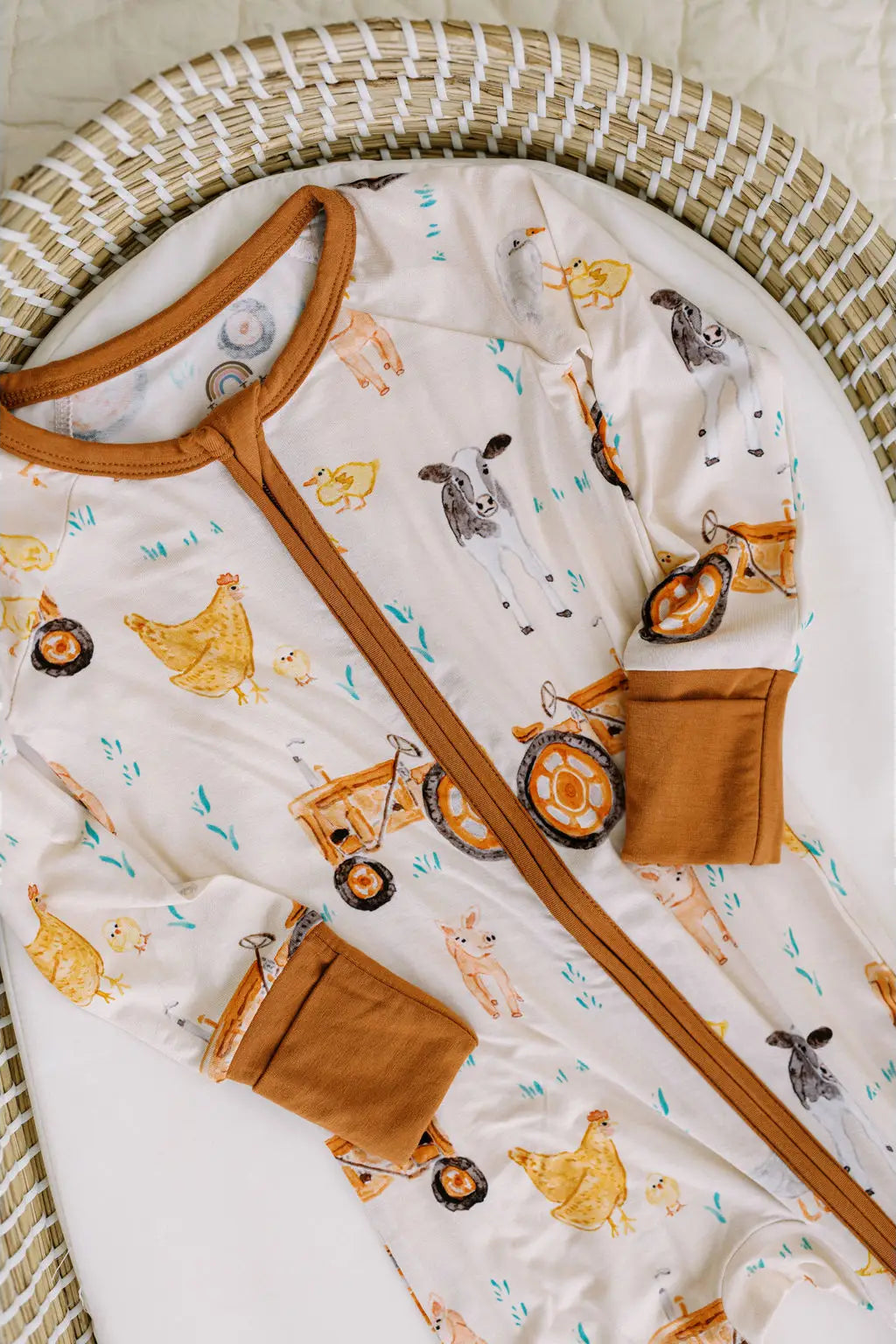 FARM ANIMAL BAMBOO ROMPER