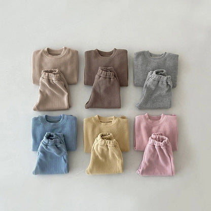 PINK LONG SLEEVE SWEAT SET