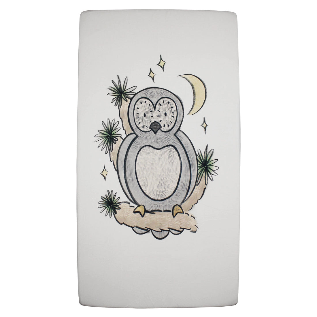 ORGANIC CRIB SHEET - OWL HOO? GRAPHIC