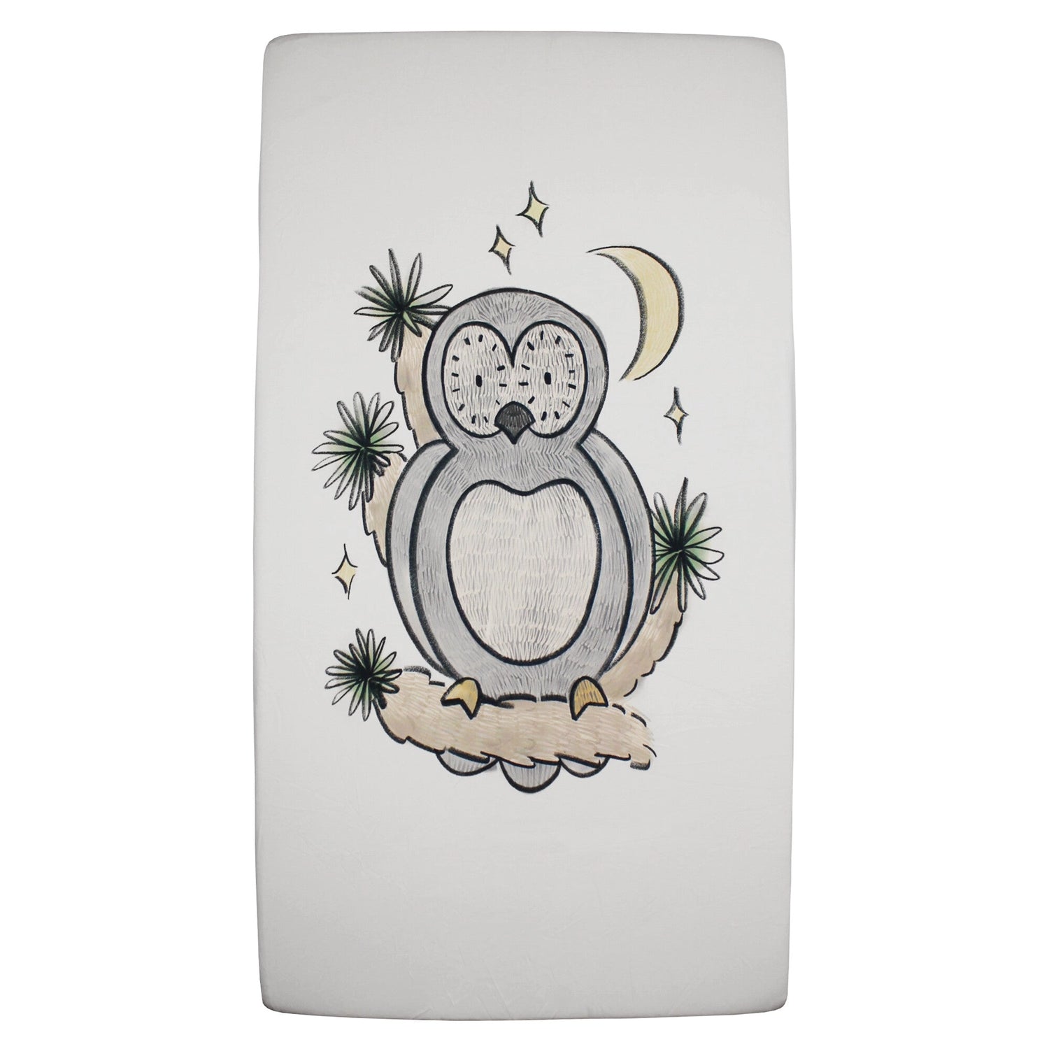 ORGANIC CRIB SHEET - OWL HOO? GRAPHIC