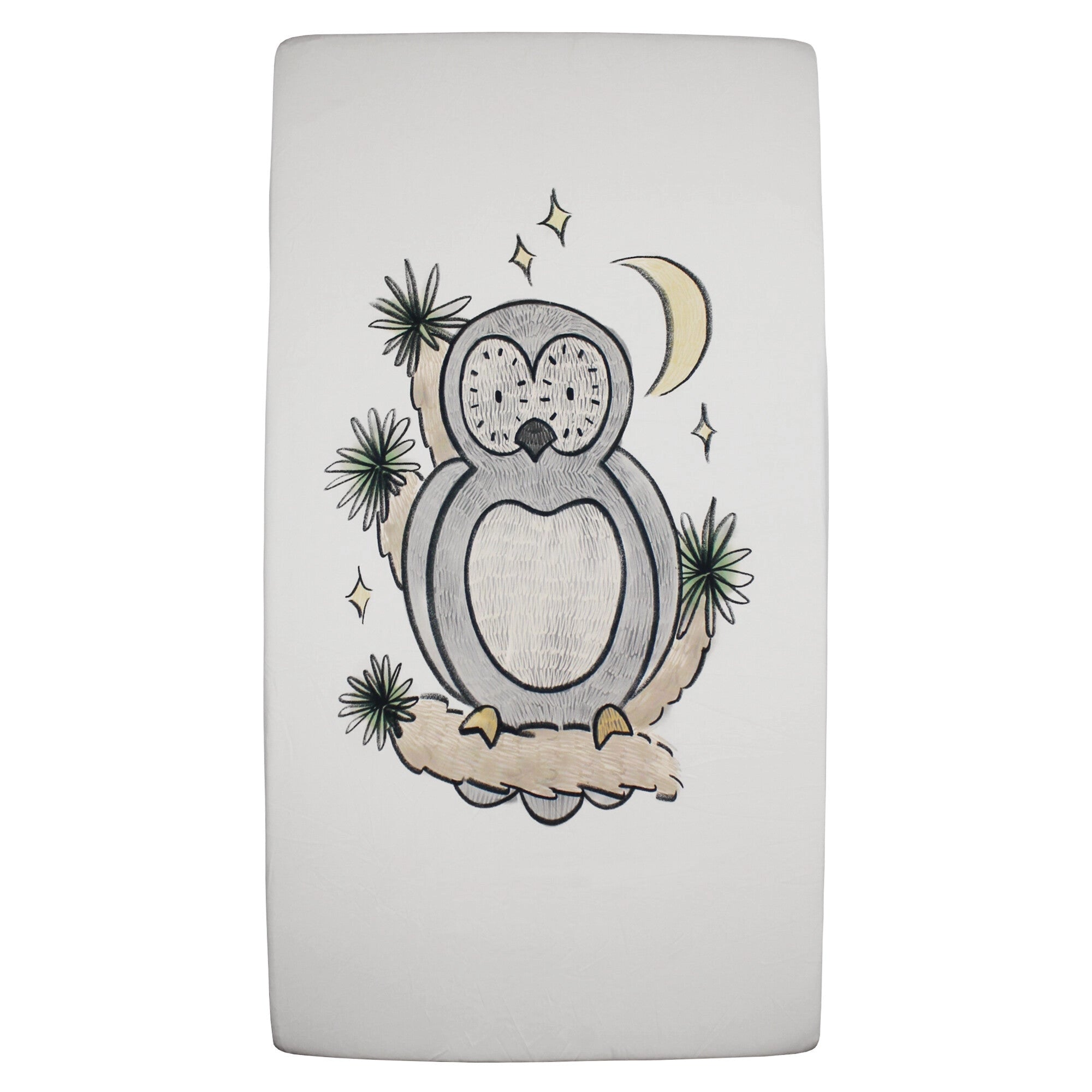 ORGANIC CRIB SHEET - OWL HOO? GRAPHIC