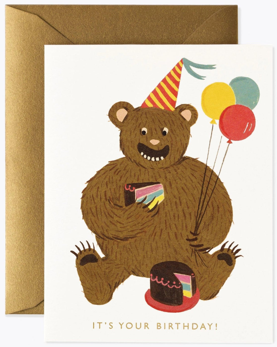 CAKE BEAR BDAY - CARD
