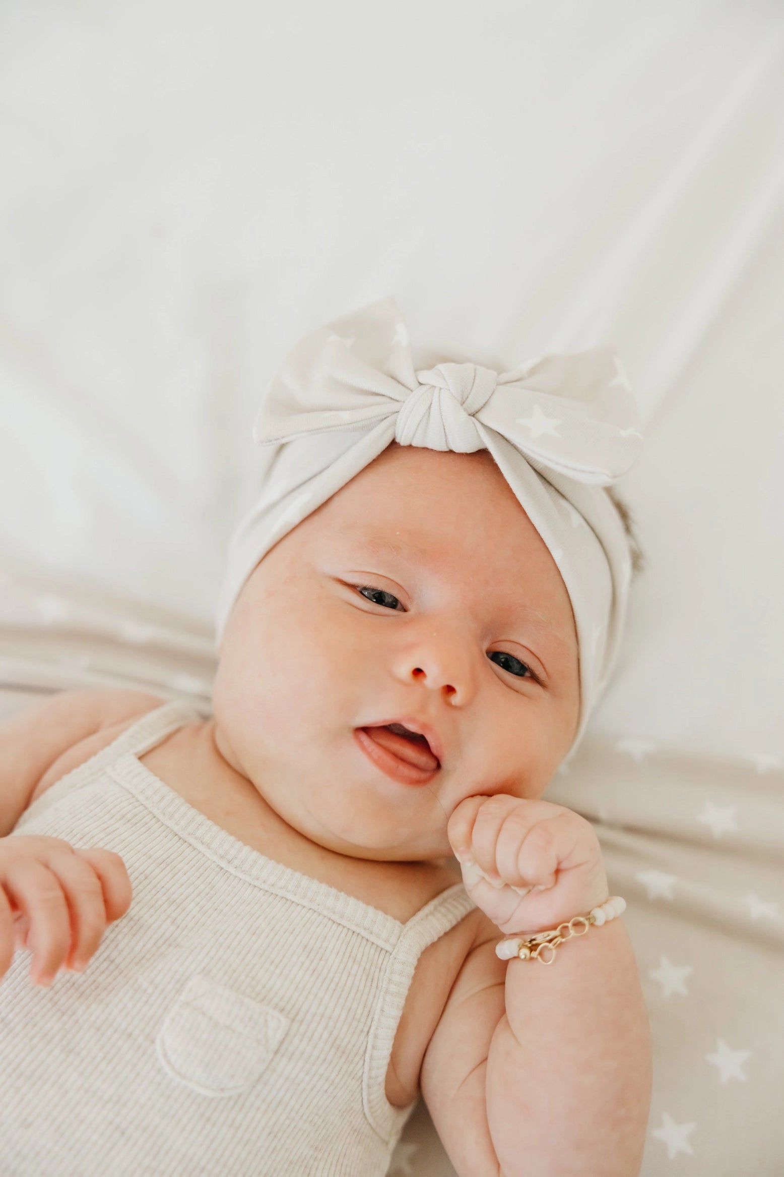 KNIT HEADBAND BOW - TWINKLE