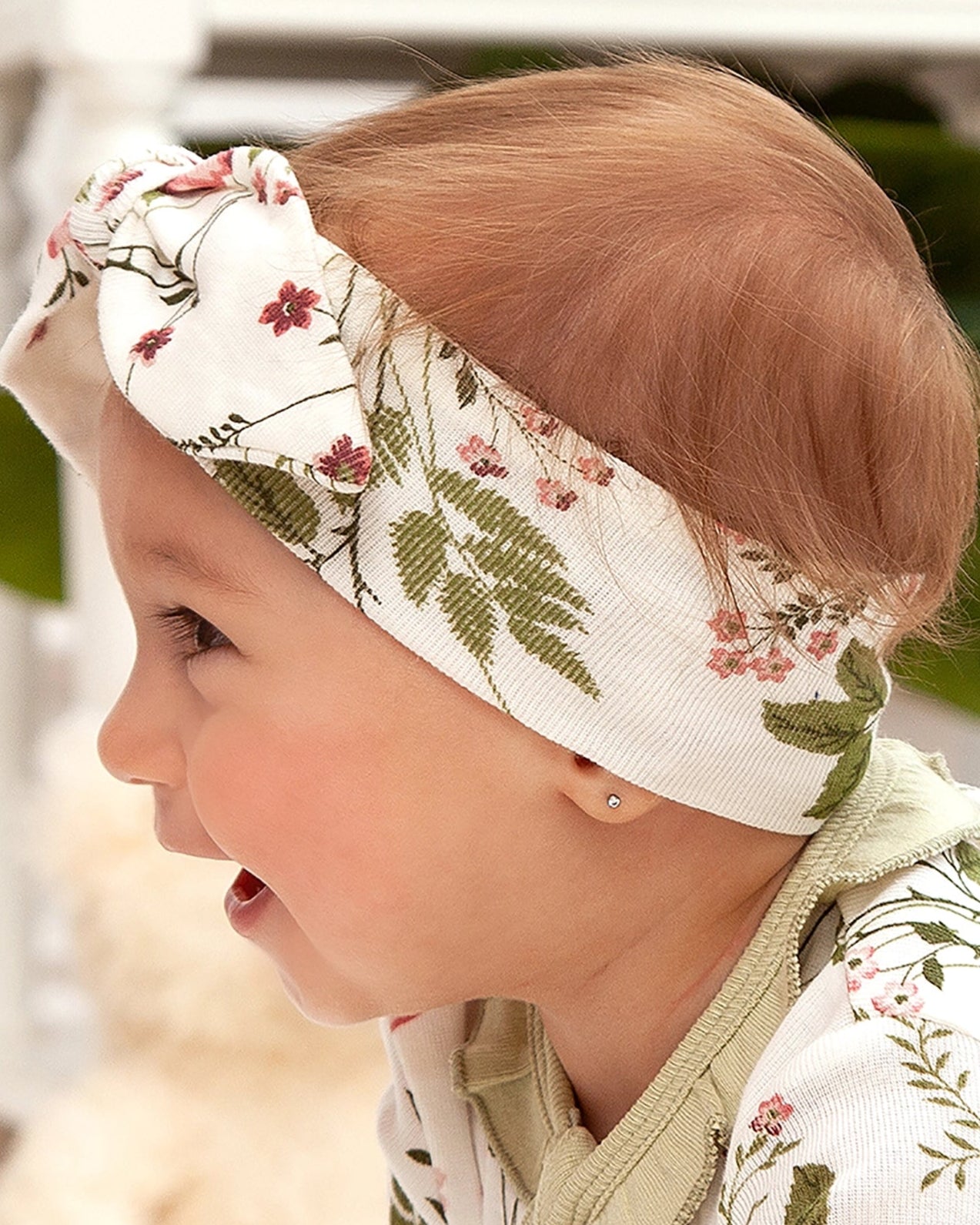 PRETTY PETALS HEADBAND - ROSE/GREEN