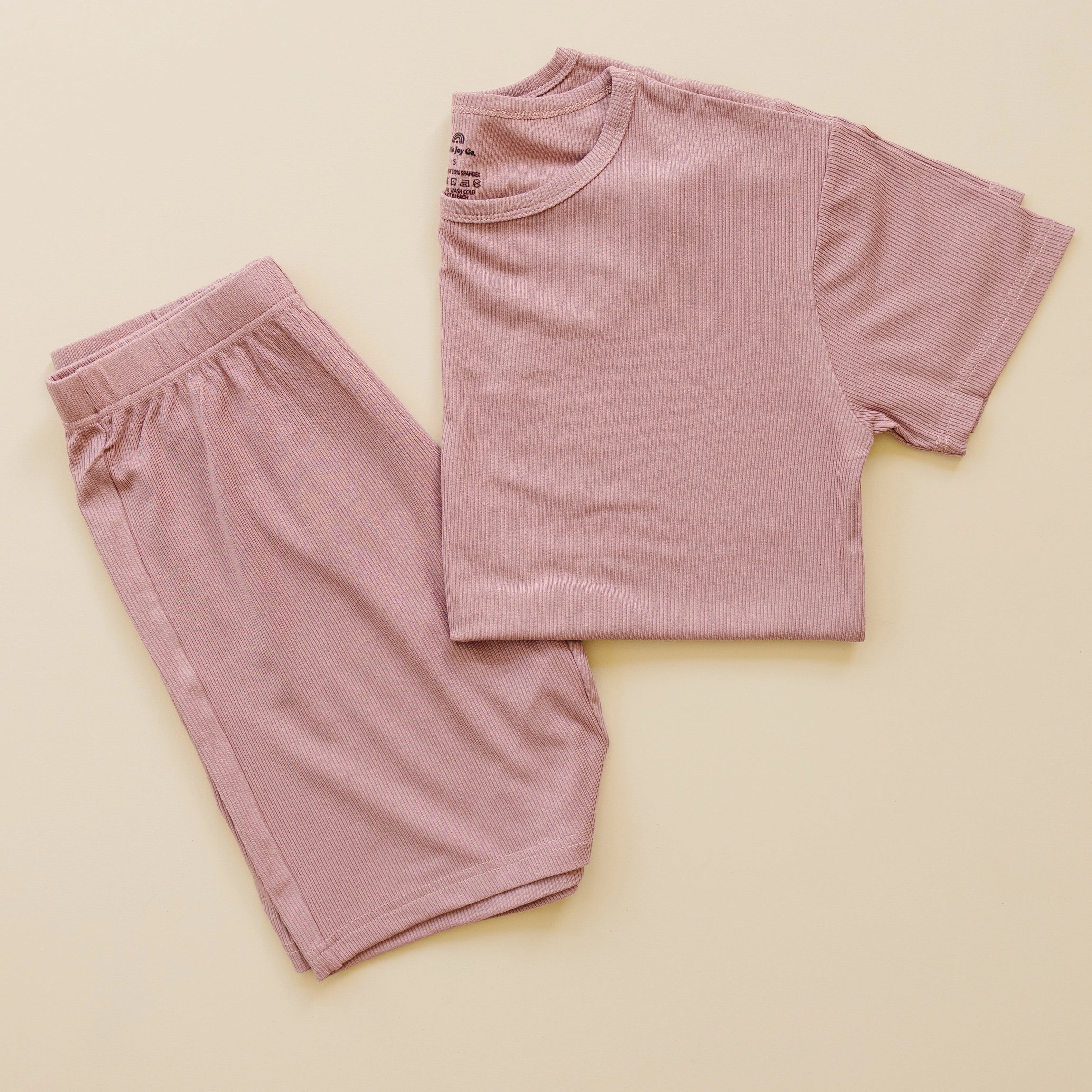 RIBBED BAMBOO PAJAMA SHORTS