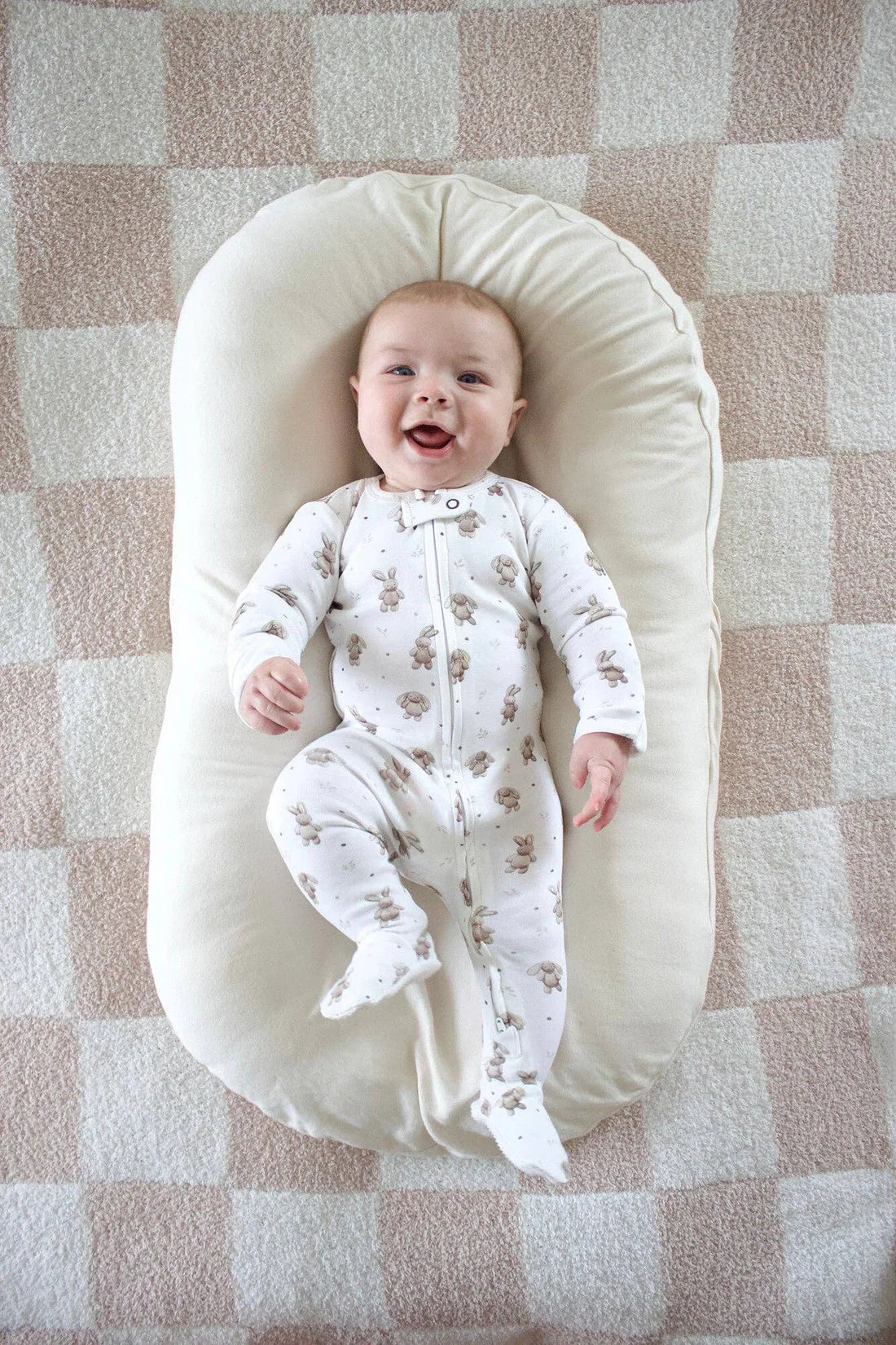 BUNNY SHADOW ONESIE - ORGANIC COTTON