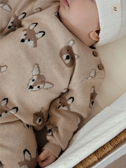 WOODLAND JACQUARD JUMPSUIT