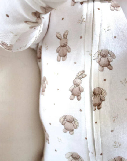 BUNNY SHADOW ONESIE - ORGANIC COTTON