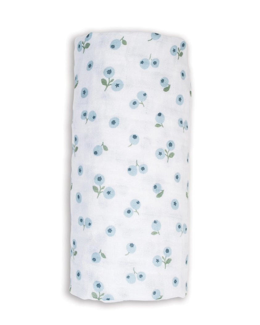 BLUEBERRIES COTTON SWADDLE