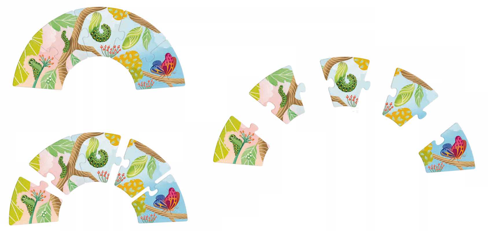 BECOMING A BUTTERFLY - GROW-A-PUZZLE BOOK