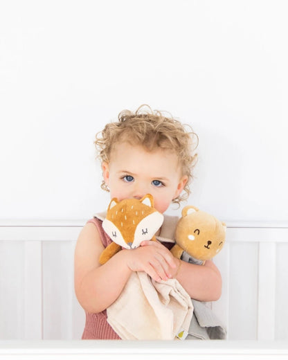 BEAR SNUGGLE LOVEY - ORGANIC COTTON