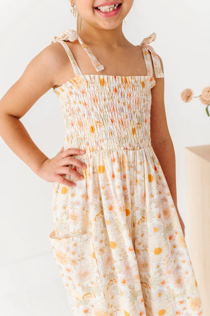 HONEYDEW MEADOW LINEN ROMPER