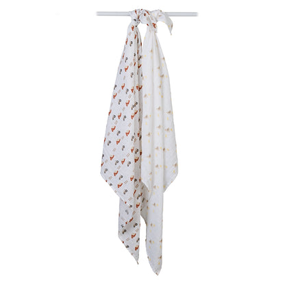 BARNYARD MUSLIN SWADDLE - 2 PACK