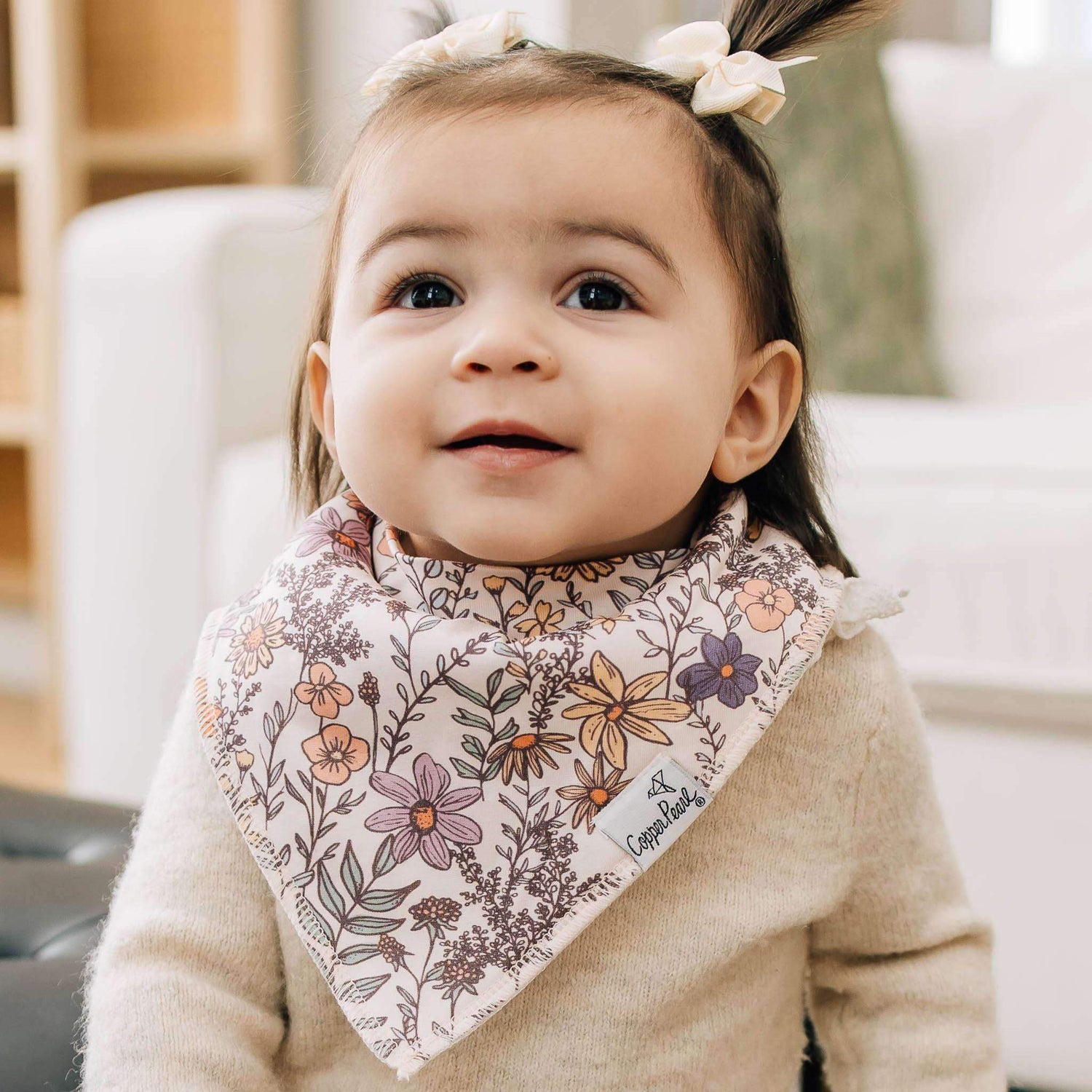 BABY BANDANA BIBS - FLORA