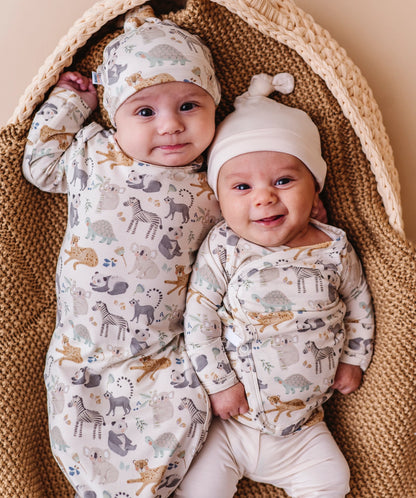 SAFARI FRIEND KNOTTED GOWN