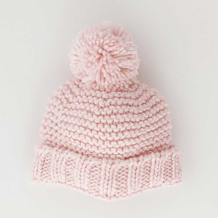 BLUSH PINK BEANIE