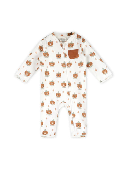 BEARS CLASSIC BABY ZIP JUMPSUIT