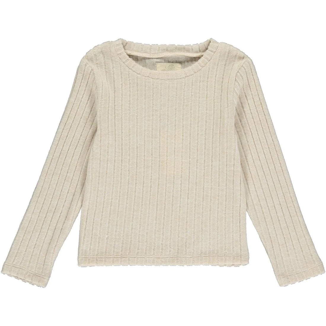 NIKKI RIBBED T-SHIRT - TAN