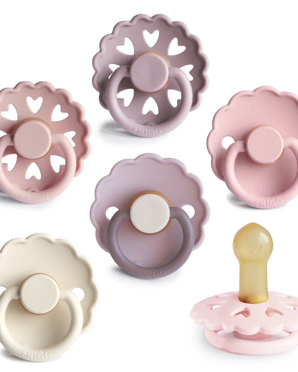 FRIGG BLOOMING LOVE PACIFIER - 6 PACK