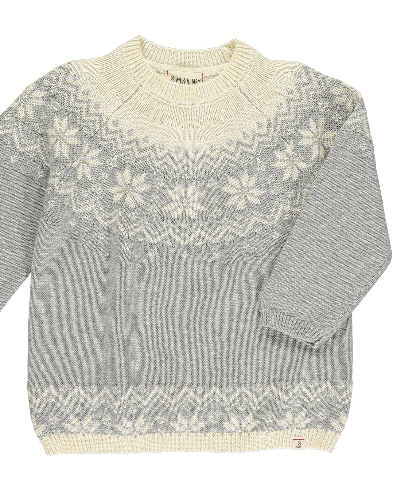 IGLOO SWEATER - GREY FAIRISLE