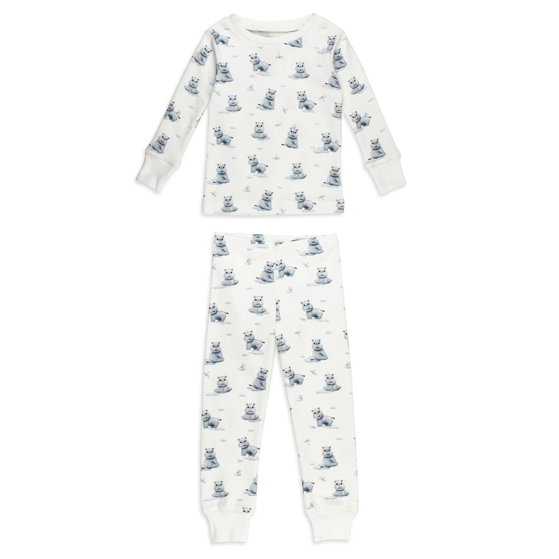 BABY HIPPO PJ SET - ORGANIC COTTON