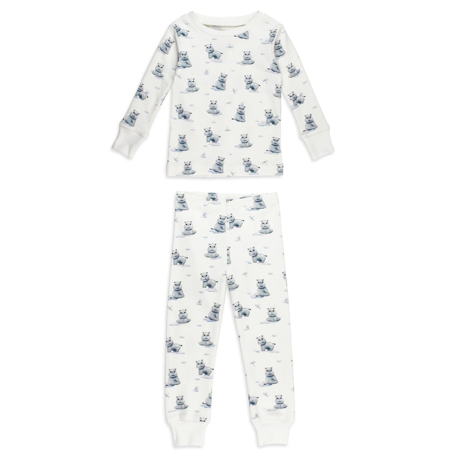 BABY HIPPO PJ SET - ORGANIC COTTON