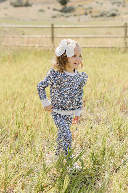 BLUE MEADOW RUFFLE SET