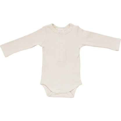 VANILLA ORGANIC LONG SLEEVE BODYSUIT