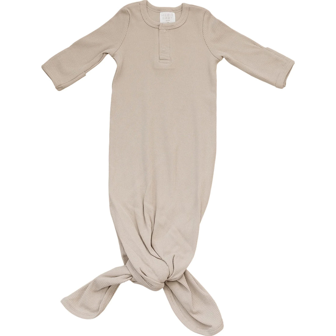 OATMEAL ORGANIC COTTON KNOT GOWN