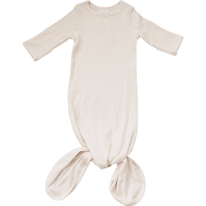 VANILLA ORGANIC COTTON KNOT GOWN