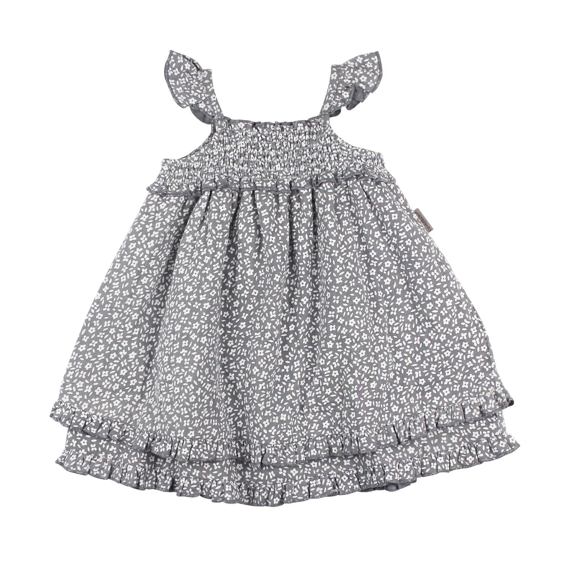 BLUEBERRY FLORAL MUSLIN SUMMER DRESS