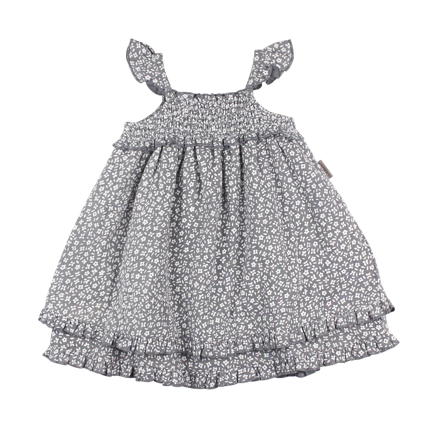 BLUEBERRY FLORAL MUSLIN SUMMER DRESS